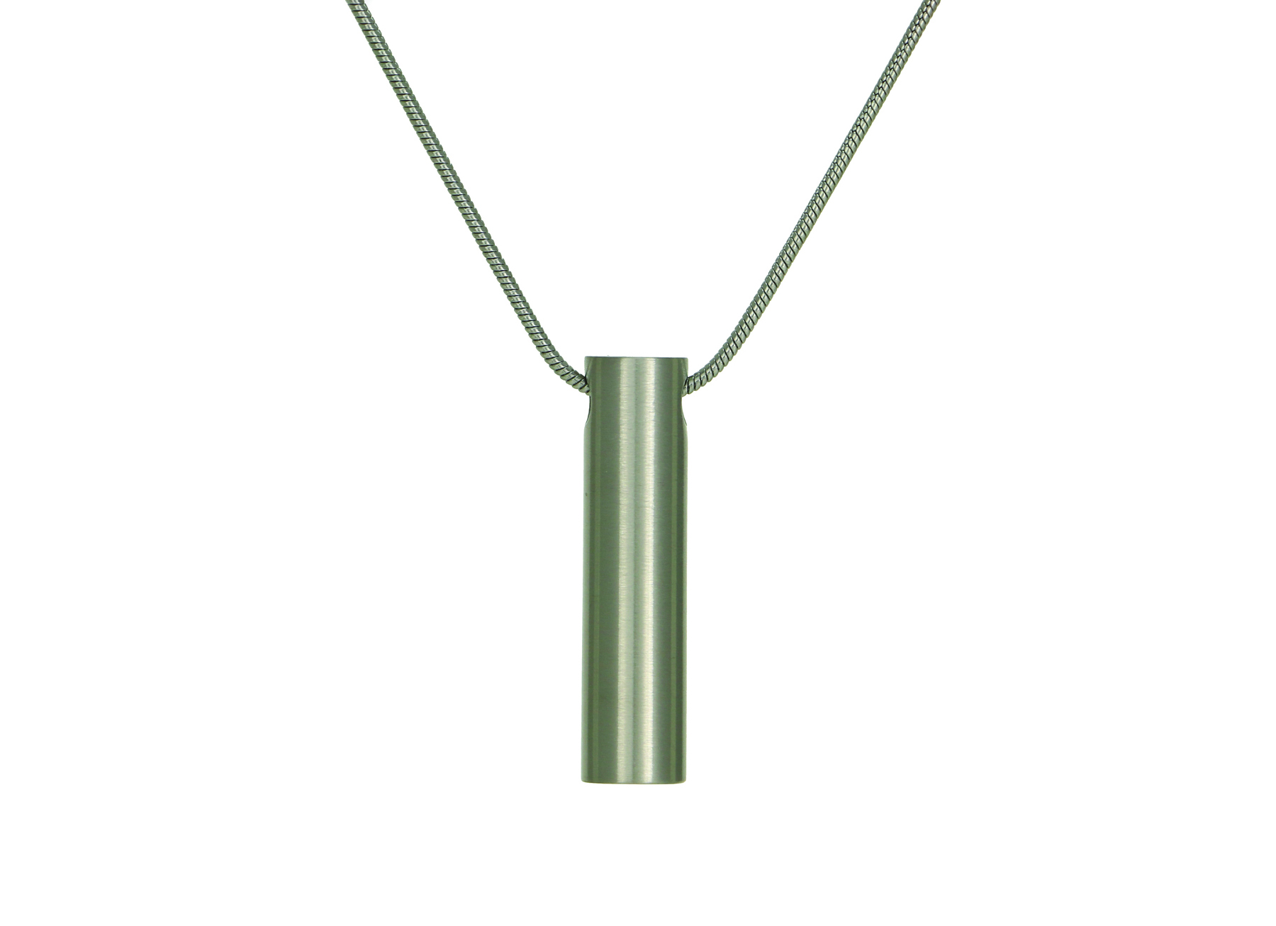 Cylinder Keepsake Pendant - Pewter-image