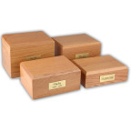 Traditional Solid Wood Urn - Oak-image