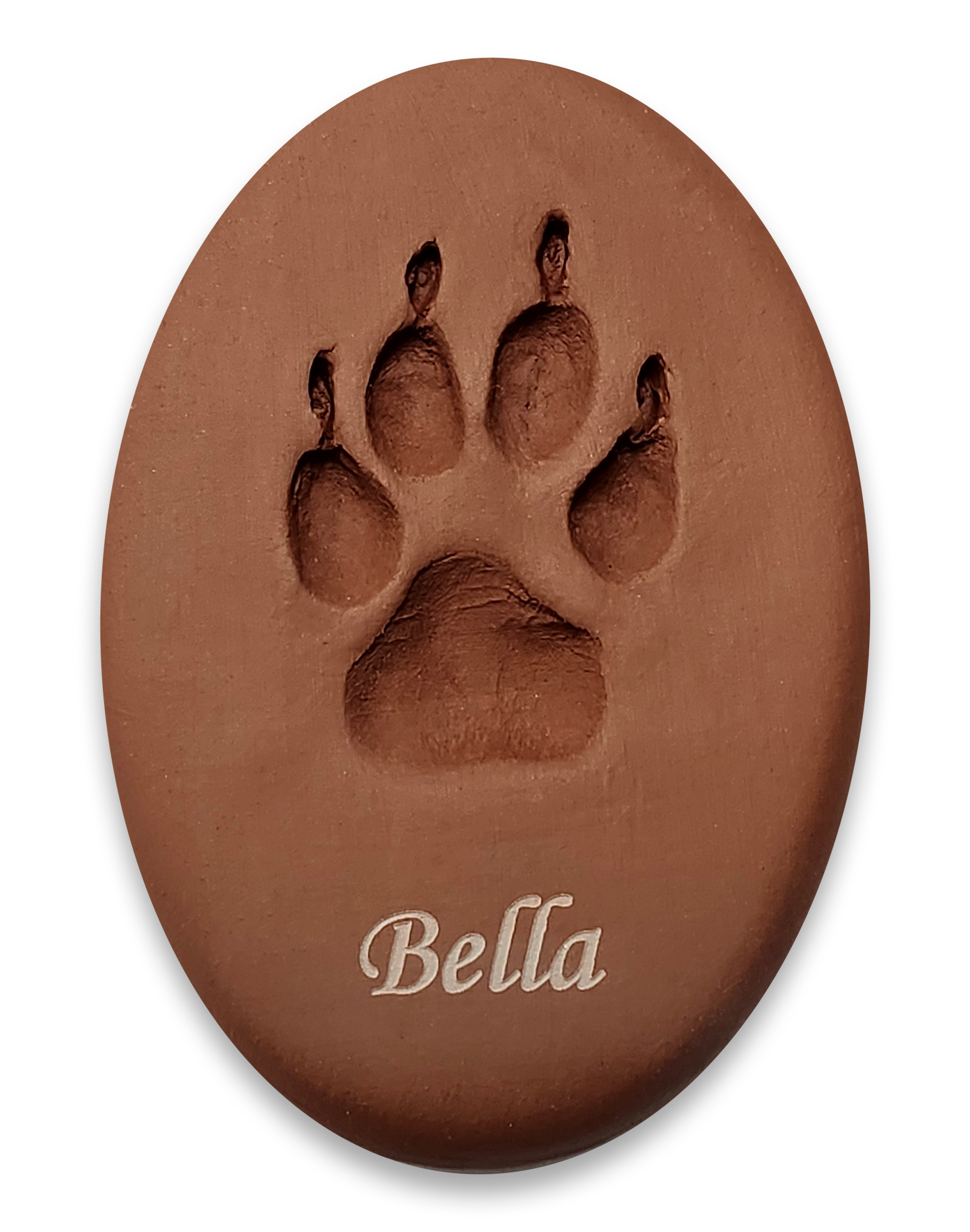 Memorial Clay Paw Print - Terracotta - Available in AZ, CO, NM-image